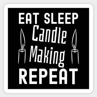 Eat Sleep Candle Making Repeat Sticker